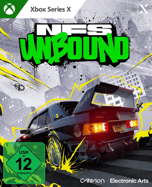 Need for Speed Unbound box art for Xbox Series X